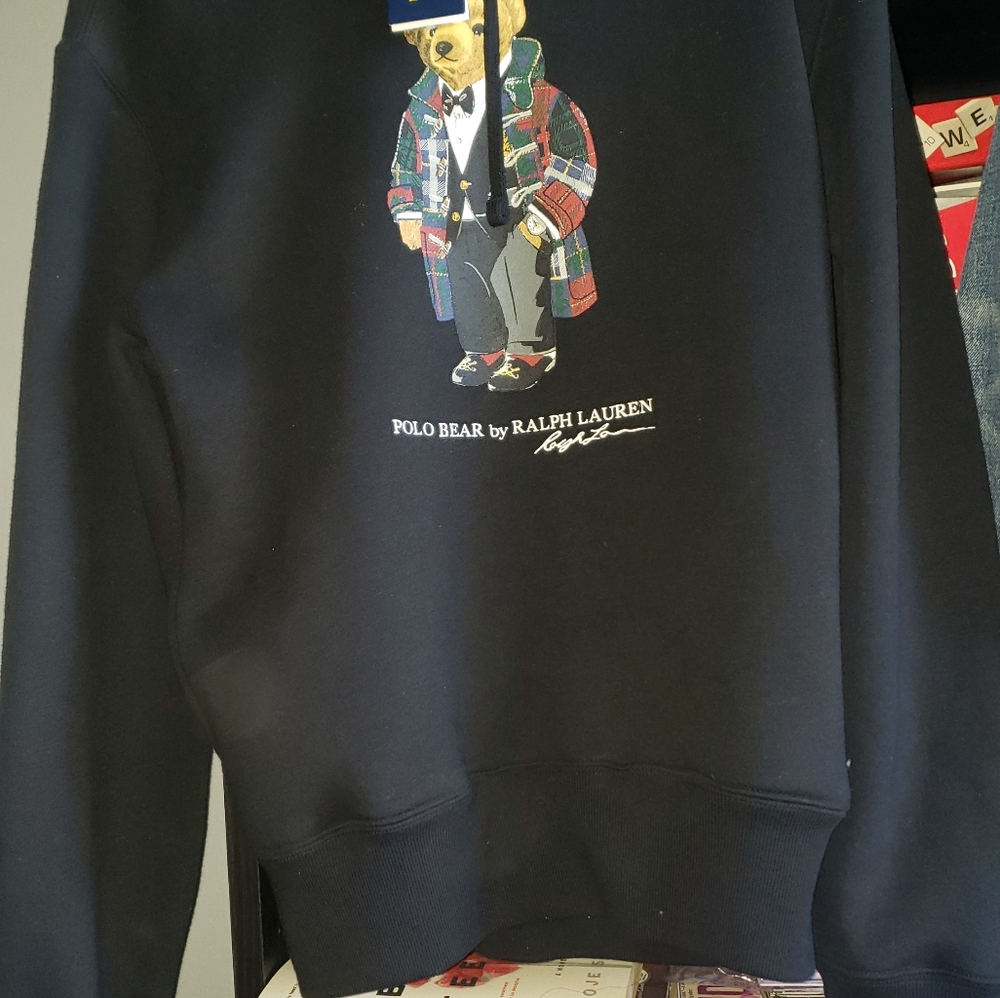 Ralph Lauren polo bear hoodie NWT  men's S